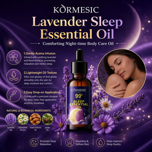 跨境KORMESIC薰衣草睡眠精油Essential Oil舒缓放松帮助睡眠