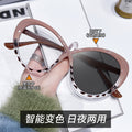 New EU/US Import Glasses Frame Women Trendy Influencer Cat-Eye Frame Personality Fashionable Anti-Blue-Light Photochromic Plano