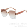 Women's Trendy Premium Designer Rimless Sunglasses