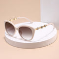 Big Frame Cat-Eye Women Sunglasses Sun-Proof New Import Trendy Slender Sunglasses Versatile Personality Ambience Sunglasses