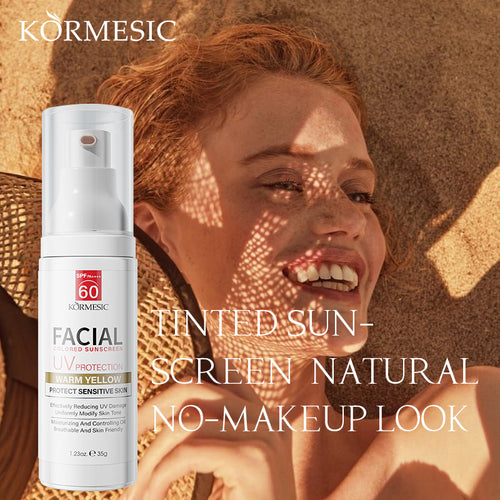 KORMESIC面部有色防晒乳Sunscreen清爽不油腻跨境外贸厂家批发