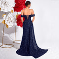 Women's Strapless Embellished Sexy Evening Gown Party