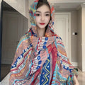 Women's Summer Ethnic Retro Frog Button Sun-Protection Shawl 2026 - As Pictured