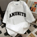 2025 summer youth men's short-sleeved t-shirt trendy casual fashion half-sleeved tops bottoming shir