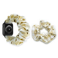 For iwatch Apple Samsung Daisy Flower Print Fresh Women Large Cord Hair Tie Combo Set Apple Band