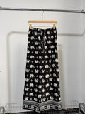 Summer Bohemian Ethnic Printed Drapey Lightweight Wide Leg Pants + Pants