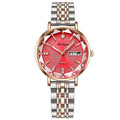 Swiss Brand New Waterproof Glow Ladies Watch Pair Date Quartz Watch TikTok Live AliExpress Bestseller