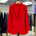 Women's Fall Casual Elegant Blazer + Top 2026 | Casual Blouse - Ginger Yellow