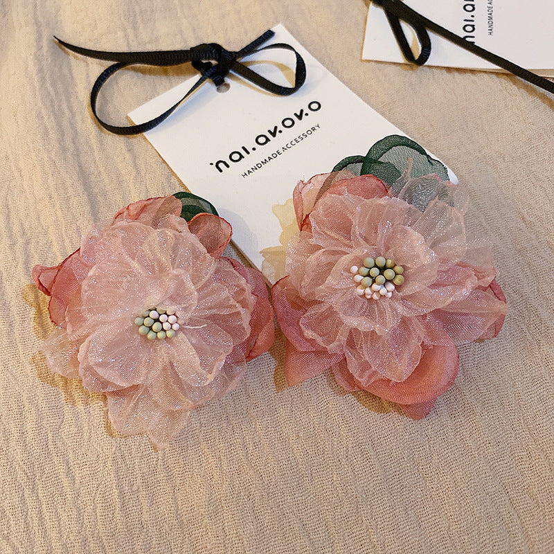 Dopamine Heart Bow Rhinestone Statement Earrings - view 9