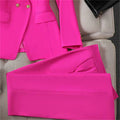 Women's Fall Korean Retro Fitted Jacket + Pants + Top Set 2026 - Emerald