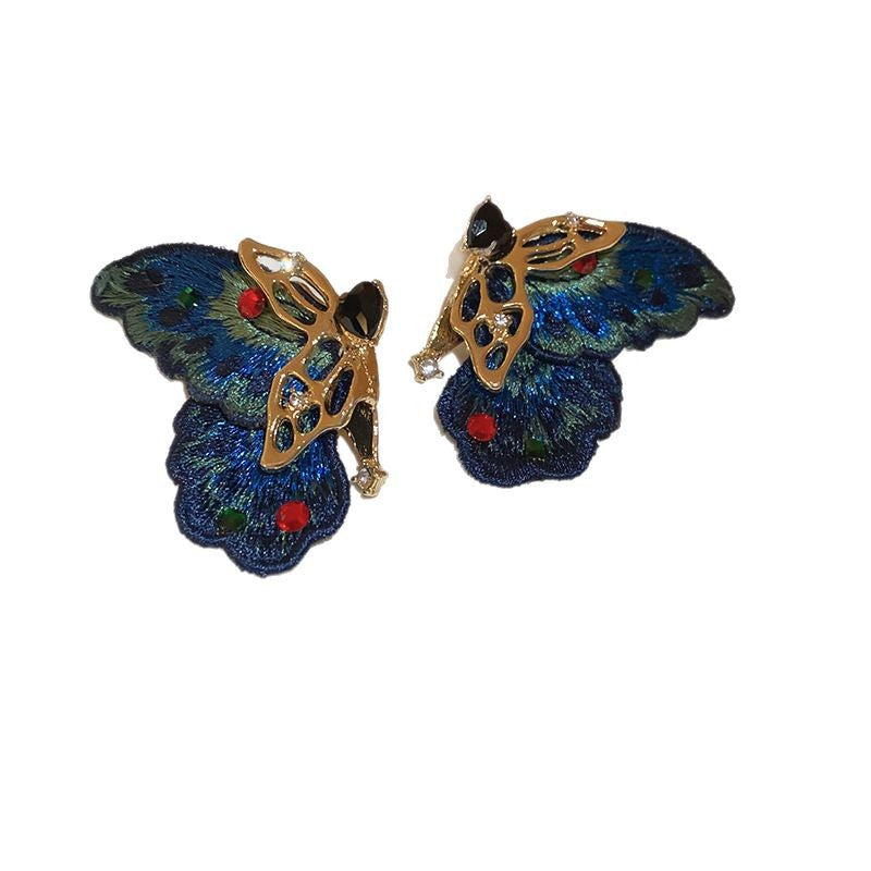 Oversized Pleated Flower Clip-On Earrings - view 5