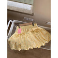 Summer Slimming High Waist Polka Dot Floral Elastic Skirt