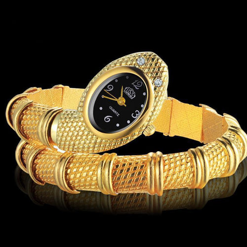 Export Hot Sale Bestseller Creative Fit Snake Shape Watch Women Special Color Girls Bangle Watch Fashion Watch Factory In Stock