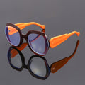 Big Frame Plano Glasses Anti-Blue 2026 New Western Fashionable Casual Influencer Style Women Personality Sunglasses