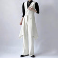 Women's Spring Professional Casual Pleated Fitted Blazer Set 2026 - White