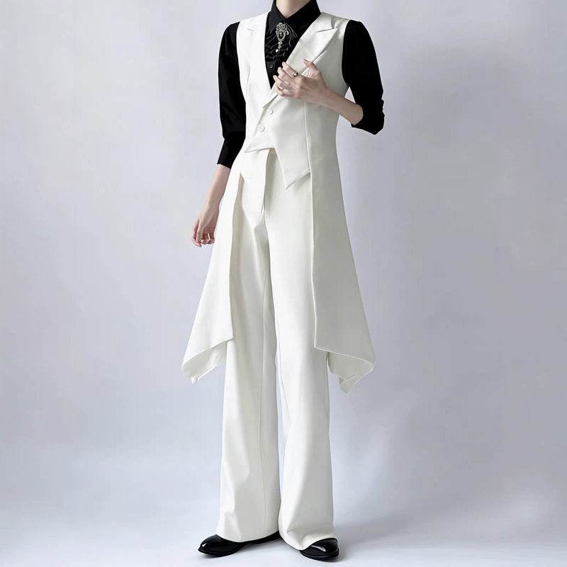 Women's Spring Professional Casual Pleated Fitted Blazer Set 2026 - White
