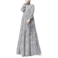 Women's Summer Retro Crew Neck Printed Dress 2026 | Elegant Summer Dress - White
