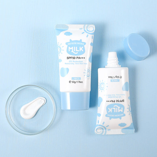 LAIKOU莱蔻牛奶 sunscreen 50+隔离妆前乳面霜保湿补水化妆品美妆