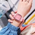 Fashionable Watch Unisex Couples Student Light Luxury Elegant Niche Design Preppy Forest Style Young Simple Watch