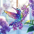 Hot selling beautiful bird acrylic living room courtyard pendant holiday scene decoration pendant gift