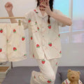 Women's Summer Japanese Short Sleeve Cardigan + Pants 3-Piece Set 2026 - 3-Piece Set Cardigan Apricot