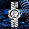 PINTIME / Item Time y2k Unique-Shaped Personality Creative Blade Retro Watch Men ins Niche Design Quartz Watch