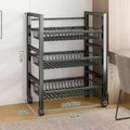 metal floor-standing multi-layer storage rack removable pots and iron kitchen storage racks for pots