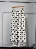 Summer Bohemian Ethnic Printed Drapey Lightweight Wide Leg Pants + Pants