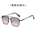 2022 New Metal Square Retro Western Ocean Lens Sunglasses Street Snap UV-Protection Glasses Wholesale