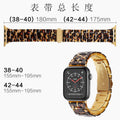 For Appleiwatch Watch Band New Import Butterfly Buckle 78 Third Gen 3 Bead Clear Apple Resin Band