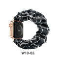 For apple iwatch Watch Band Overseas Striped Plaid Fresh Stretch Single Row Large Cord Apple Band