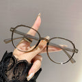 Elastic Paint Presbyopia Glasses Blue-Light Lens Bare Face Slender Ultra-Light Frame Overseas Fashionable Green Unisex Reading Glasses