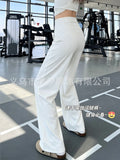 quick-drying yoga wide-leg pants for women summer thin 2026 new loose straight fitness yoga sweatpan