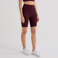 brushed five-point lulu yoga pants for women without embarrassing lines, high-waisted outdoor cyclin