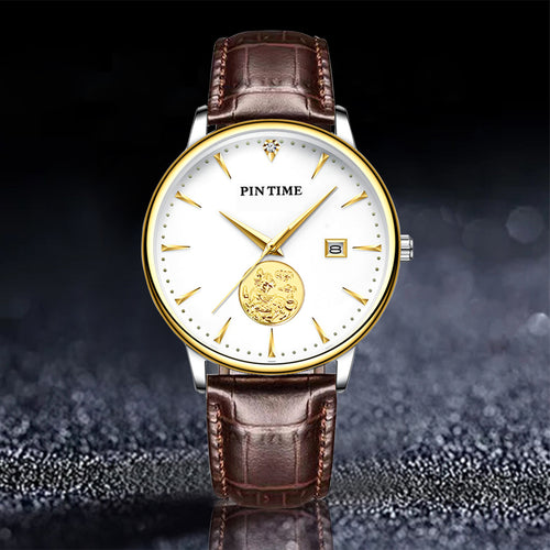 Item Time Watch Men Mechanical Watch Live Overseas Watch Men Kirin Relief Guochao Men Formal Watch Waterproof