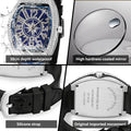 PINTIME / Item Time Men Watch Export Wine Barrel Watch Simple Watch Belt Yacht Rhinestone Retro Quartz Watch