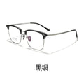 Beesfen BW7207V Formal Browline Frame Prescription Glasses Frame Men Ultra-Light Pure Titanium Frame Cinnabar Sun Glasses Wholesale
