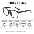 Classic Clear Blue-Light Glasses Frame Round-Square Frame Bare Face Plano Face Slimming Student Prescription Frame Face-Slimming