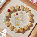 花前醉小青柠猫青提手串猫爪手持高颜值手链女手捻绕指柔手串手持