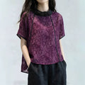 Summer New Chinese Fashion Stand Collar Shirt