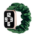 For apple iwatch Watch Band Overseas Layered Combo Crease Color Ding Shiny Thread Satin Stretch Large Scrunchie Apple Band