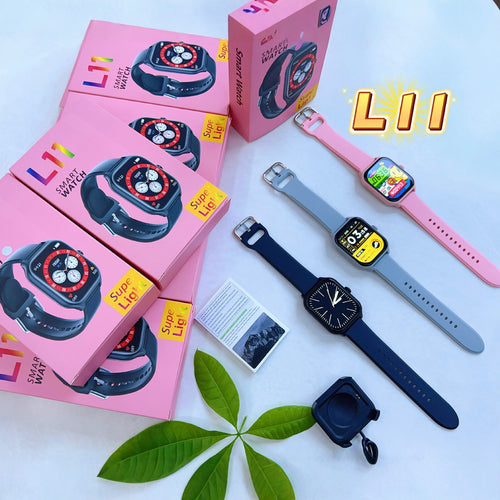 New Import L11 Smart Watch 1.83 Inch Large Screen Bluetooth Call Heart Rate Blood Oxygen Monitor Sports Bracelet