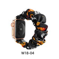 For Halloween Stretch Printed iwatch7 / 8 Band Fabric Large Cord Hair Tie Expand Apple Watch 22mm