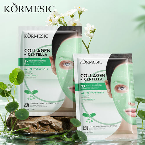 跨境KORMESIC胶原蛋白积雪草水晶面膜Facial mask外贸厂家批发