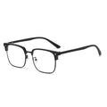 Prescription Glasses Photochromic Anti-Blue-Light Glasses Tech Half-Rim Browline Frame Cool Frame Overseas Influencer Retro Prescription Sunglasses