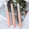 Mushroom Concealer Brush Set - 3-Piece Sponge & Lip Brush Combo, Wet & Dry