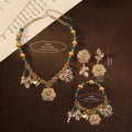 Vintage Rhinestone Flower Stud Fashionable Personality Accessory Set Imperial Western Retro Elegant Drop