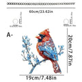 Hot selling beautiful bird acrylic living room courtyard pendant holiday scene decoration pendant gift