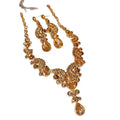 Western Imperial Breeze Rhinestone Geometric Teardrop Necklace Set Fashionable Clavicle Chain Light Luxury Premium Necklace Women