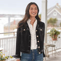 Women's Workwear Velvet Cropped Jacket + Top 2026 | Trendy Jacket - Soft Pink